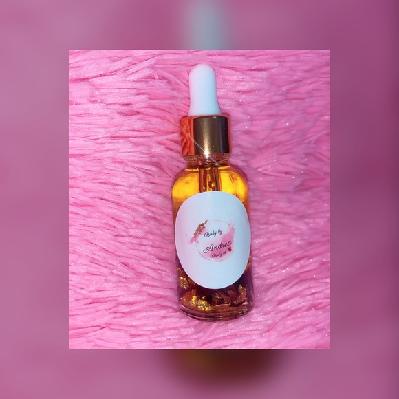 Other - ROSE INFUSED BODY OIL WITH GOLD FLAKES